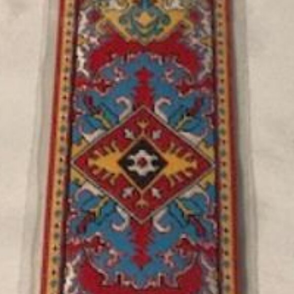 Vintage Turkish Woven Carpet Souvenir Bookmark - Picture 2 of 2